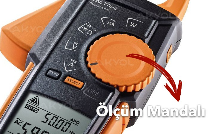Testo 770-3 Çantalı Bluetooth’lu Pens Ampermetre ile Ölçüm