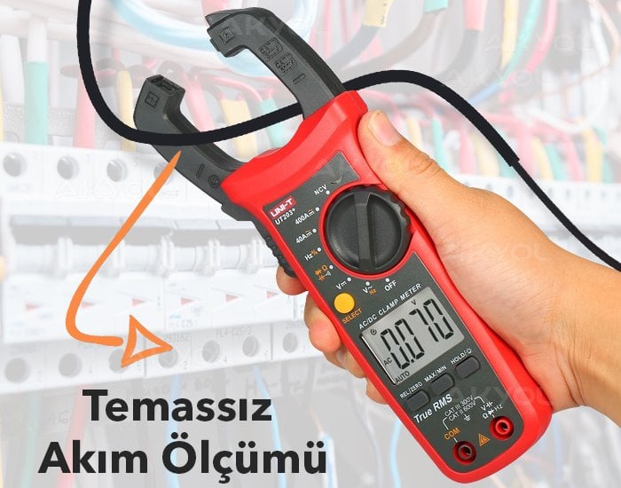 UT203+ dijital AC akım ölçer