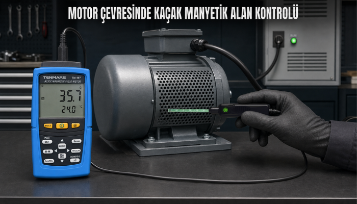 Tenmars TM-197 ile mıknatıs manyetik alan ölçümü