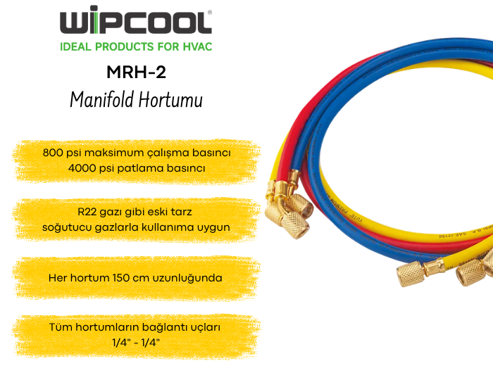 r22 gazı için manifold hortumu
