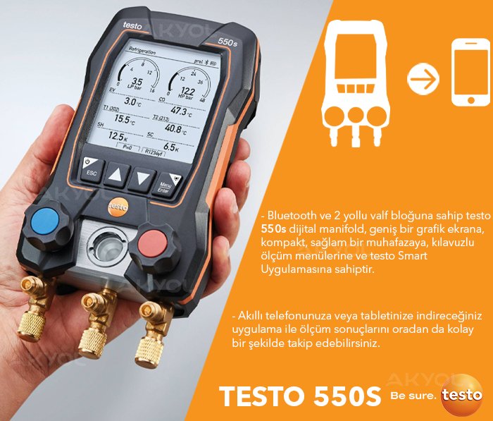 Testo 550s fark basınç ölçer