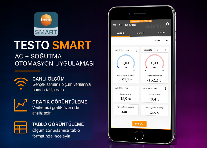 Testo 550s sızdırmazlık test cihazı