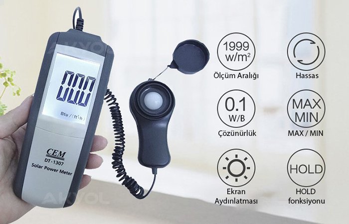 solar güneş ışık ölçer