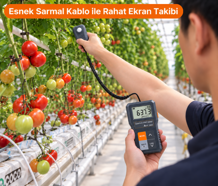 AZ 8583 esnek sarmal kablo ile kolay kullanım