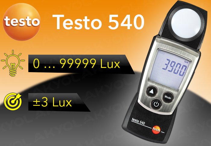 testo 540 ışık ölçer