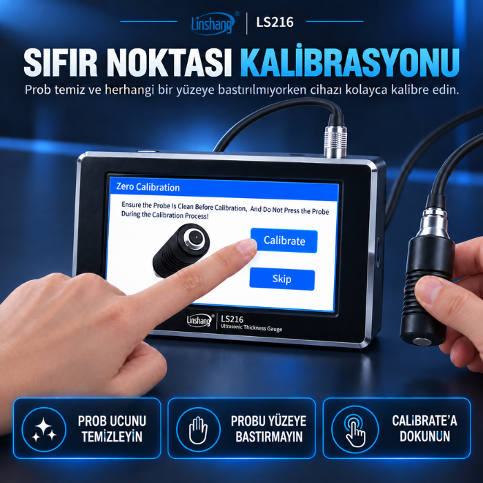 Linshang LS216 sıfır noktası kalibrasyonu