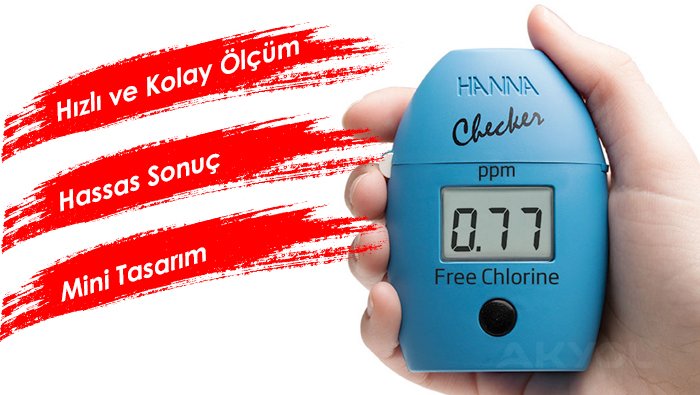 hanna hı 701 klor ölçer