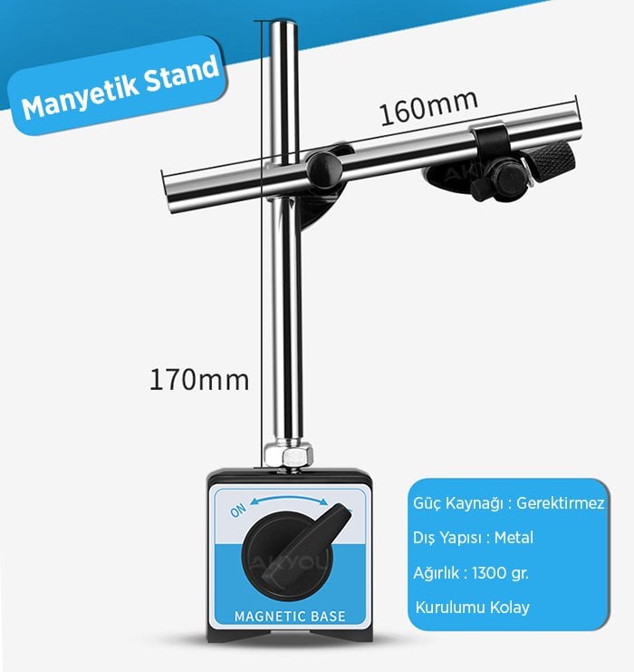 salgı komparatör manyetik standı