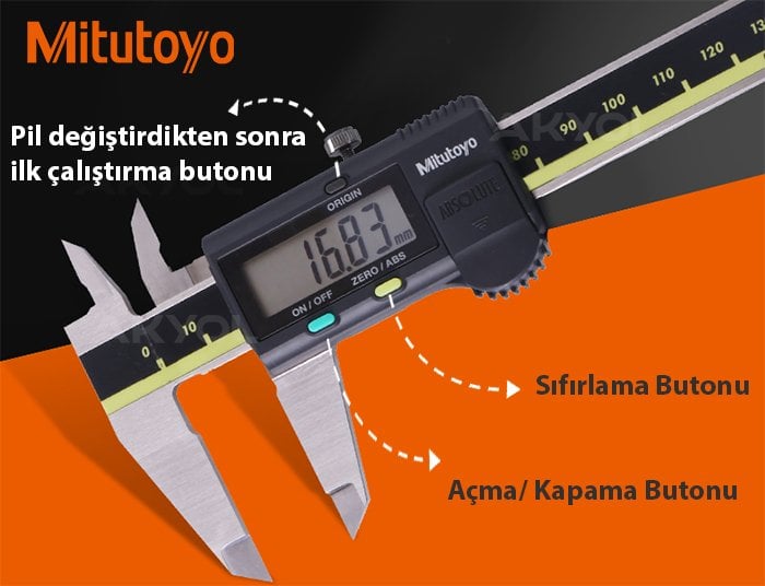 mitutoyo elektronik kumpas 200 mm