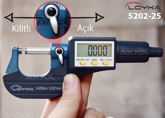 5202-25 dijital mikrometre