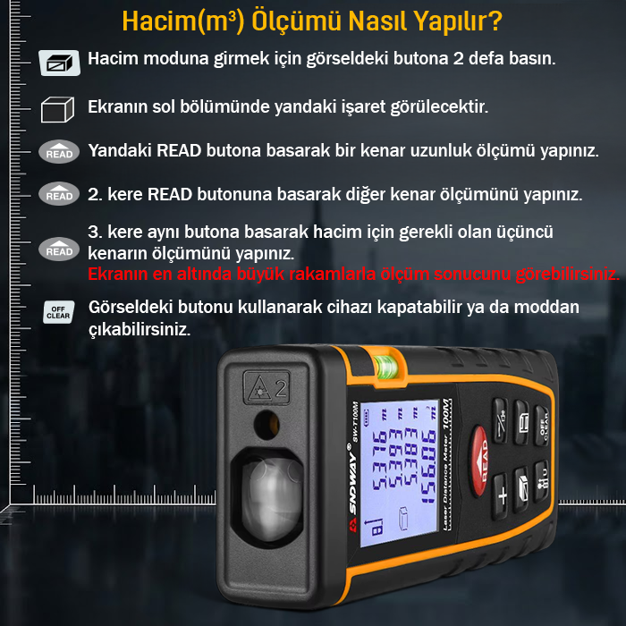 sndway SW-T100 Lazermetre