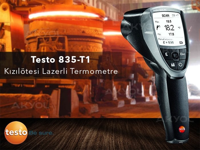testo 835-t1 lazerli sıcaklık ölçer