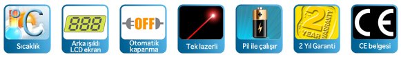 lazerli sıcaklık ölçer