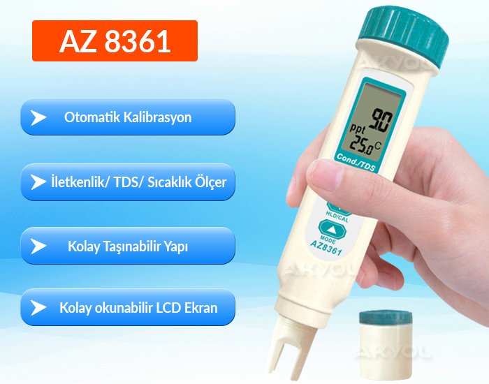 az 8361 iletkenlik ölçer