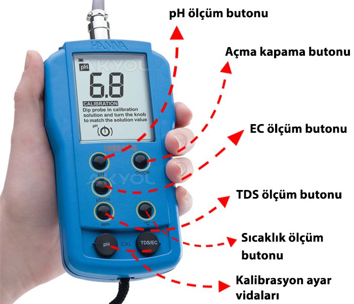 hanna hi 9812-5 tds ölçer