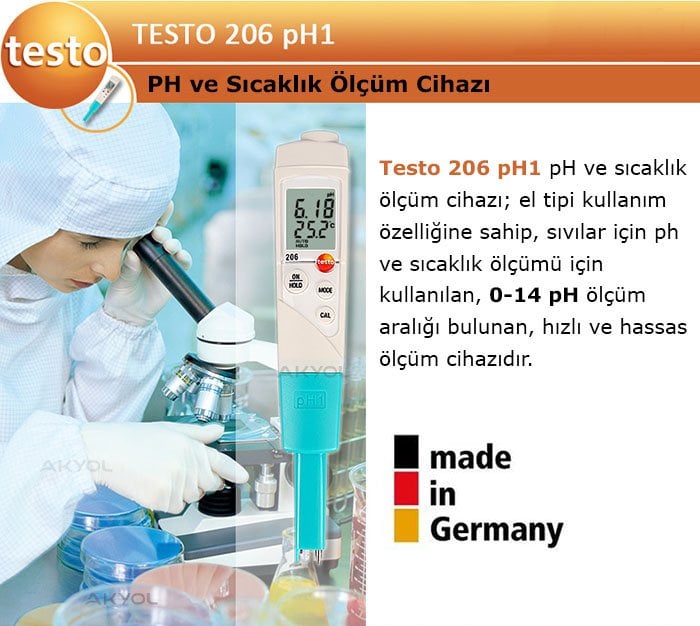 Testo 206 ph metre