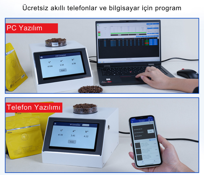 kahve renk ölçer yazılım