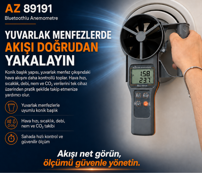 CO₂ ölçer anemometre