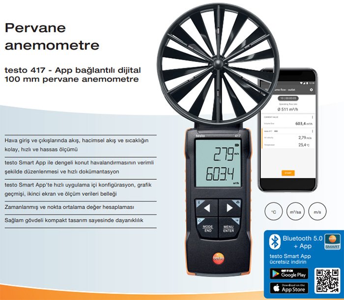 testo anemometre