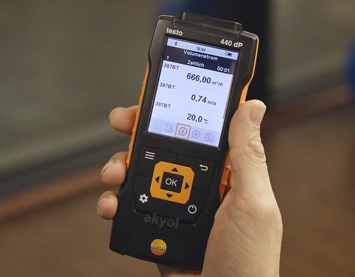 testo 440 anemometre