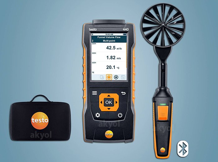 testo 440 rüzgar hızı ölçer