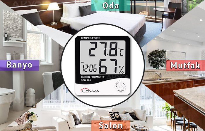 eco 100 ortam sıcaklık ve nem ölçer
