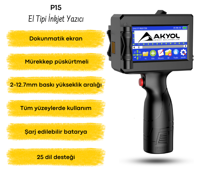 el tipi dijital inkjet yazıcı