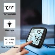 Loyka TST Dokunmatik Sıcaklık ve Nem Ölçer