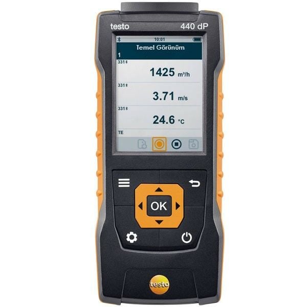 Testo 440 dP Fark Basınç Ölçerli Prob Okuyucu Cihaz