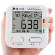 AZ 7732 Karbondioksit Sıcaklık Nem Ölçer | Sadece Pil İle Çalışır