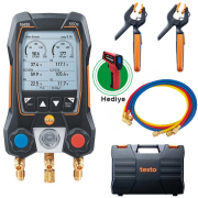 Testo 550S Dijital Manifold ve Hortum Seti 4000 Psi | 1/4 ve 5/16 Bağlantılı | R410A