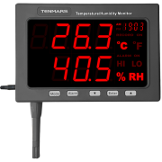 Tenmars TM-185D Işıklı Göstergeli Sıcaklık Nem Ölçer | Kayıt Yapabilir