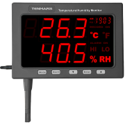 Tenmars TM-185D Işıklı Göstergeli Sıcaklık Nem Ölçer | Kayıt Yapabilir
