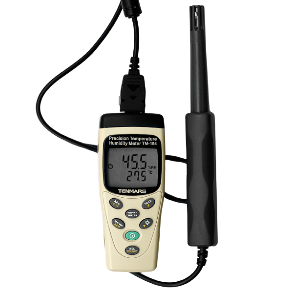 Tenmars TM-184 Kablolu Problu Sıcaklık ve Nem Kayıt Cihazı Datalogger