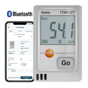 Testo 174H BT Akıllı Sıcaklık ve Nem Kayıt Datalogger Cihazı | Beyaz