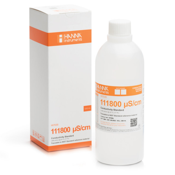 Hanna HI7035L İletkenlik 111800 µS/cm Kalibrasyon Çözeltisi 500mL