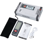 SW-B40 Geniş Yatay Göstergeli Metal Lazermetre | 40 Metre | Şarj Edilebilir