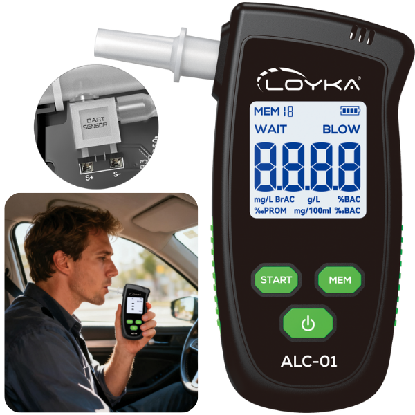 Loyka ALC-01 Dijital Alkolmetre | Hassas Promil Ölçüm Cihazı
