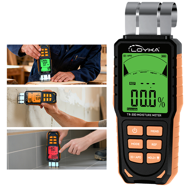TR-300 Ahşap ve Yapı Malzemesi Nem Ölçer | Kumaş, Kıyafet, Halı, Deri ve Kağıt Nem Ölçer