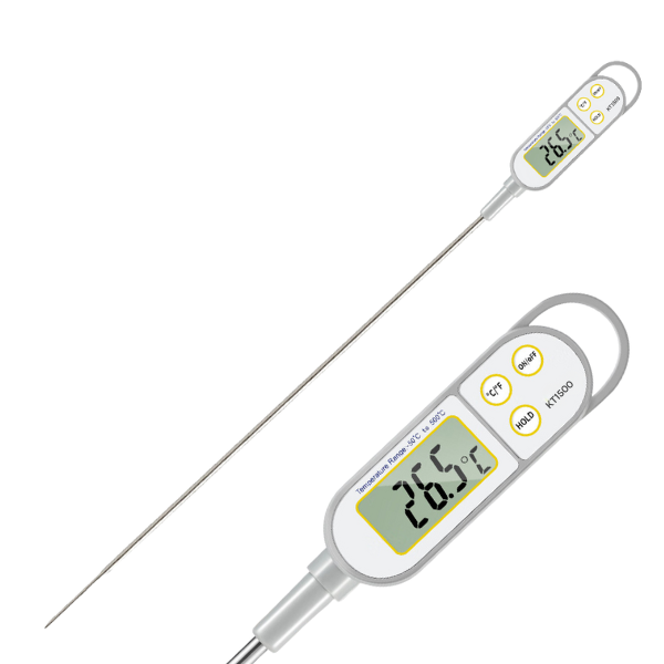 KT1500 Uzun Problu Geniş Ekranlı Termometre | 500°C | 46cm Prob Uzunluğu