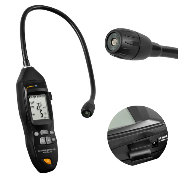 PCE-GA 12 Yanıcı Gaz Kaçak Tespit Cihazı | PPM ve LEL Ölçümü