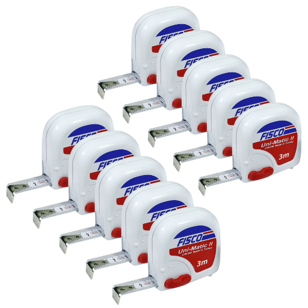 Fisco Uni-Matic II UM3M 3 Metre Şerit Metre | 10'lu Paket
