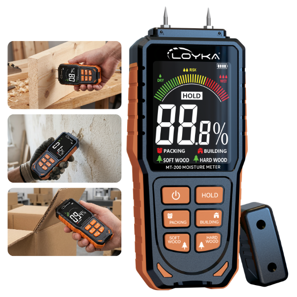 MT-200 İğne Problu Nem Ölçer | Ahşap, Karton, Yapı Malzemeleri Nem Ölçer