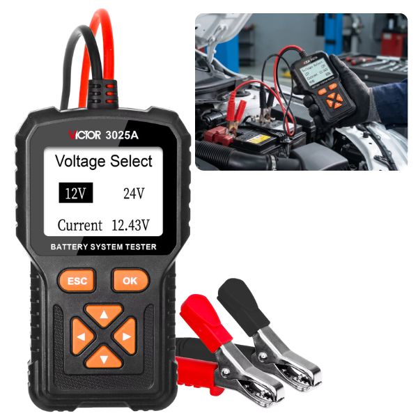 Victor 3025A Dijital Akü Test Cihazı | 12V / 24V
