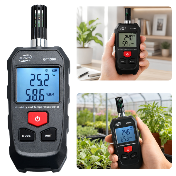 Benetech GT1368 El Tipi Sıcaklık ve Nem Ölçer