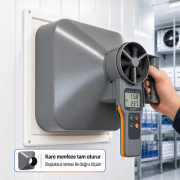 AZ 89191 Profesyonel Bluetoothlu Anemometre | 2 Adet Hunili Set