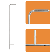 Testo 0635 2045 Pitot Tüpü | 500 mm Uzunluk | Ø 7 mm