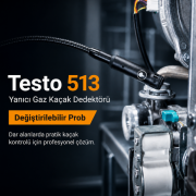 Testo 513 Yanıcı Gaz Dedektörü | Değiştirilebilir Prob