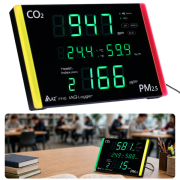 AZ 7710 Hava Kalitesi Ölçüm Cihazı | Karbondioksit, Sağlık İndeksi, PM2.5, Sıcaklık ve Nem