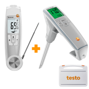 Testo 270 BT ve 104-IR BT Kızartma Yağı Test Cihazı ve Sıcaklık Ölçüm Prob Seti